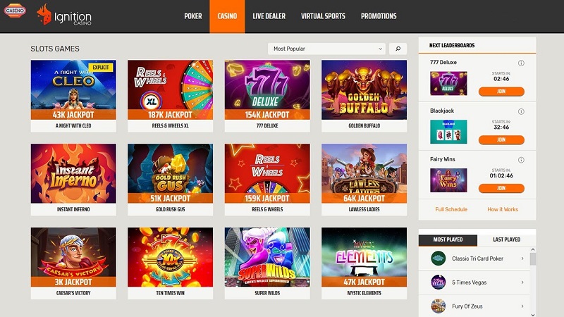 Ignition Casino Australia - Play Now and Receive a Welcome Bonus