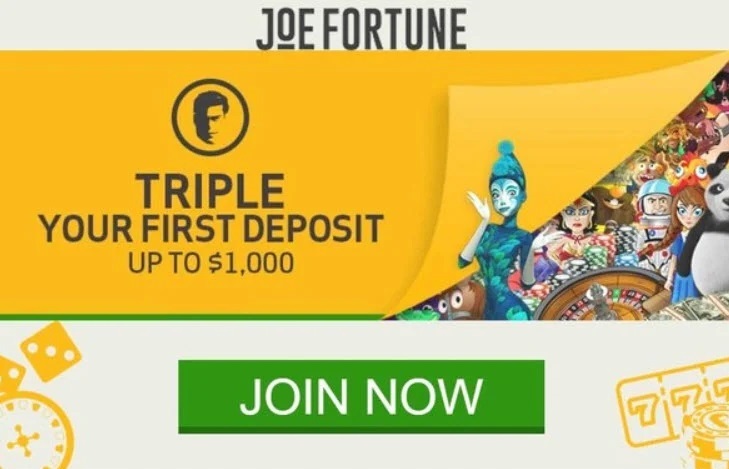 Login to Joe Fortune Casino Australia for Real Money and Bonuses